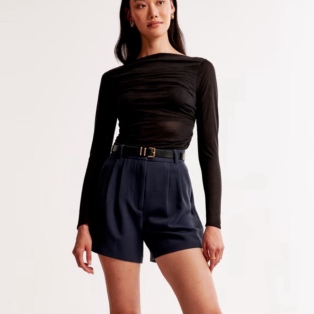 Abercrombie and Fitch ultra high-rise Sloane tailored shorts